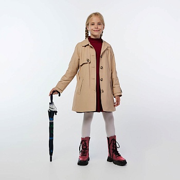 зонт-трость, детский, poe, пластик, сплав, 50см, 8 спиц, динозавры черный, мп-3