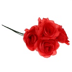 ladecor букет искусственных цветов розы, 34 см, ткань, пластик, железная проволока