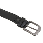 юl ремень мужской, пу, металл, 120/130х3,3см, черный, рм24-03