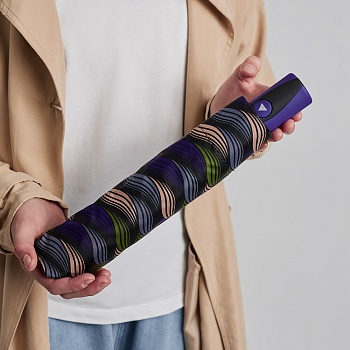 зонт универсальный, полуавтомат, металл, пластик, полиэстер, 55см, 8 спиц, фиолетовый, 3213a