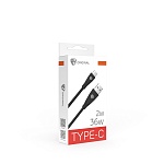 by кабель для зарядки nylon pro usb(a)-type-c, 36w, 2 м, 3a, нейлон, черный