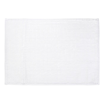 vetta коврик для ванной, синель, 40x60см, ворс 1,2см, белый от магазина Барс