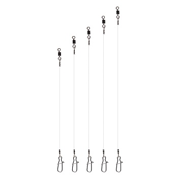 azor fishing набор поводков из стали 1х19, 3шт, 5 видов