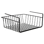 корзина подвесная на полку тм vetta, 35х26х13,5см, металл, цвет черный от магазина Барс