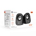 Колонки компьютерные проводные BY, 6W., 3.5 мм. mini-jack, USB, регулятор громкости, пластик, чёрный