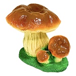 фигура садовая "рыжик тройной на траве" 18х21см, гипс от магазина Барс