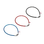 замок велосипедный тм by sport, противоугонный, тросовый, кодовый, 650х8мм, металл, пвх, 3 цвета от магазина Барс