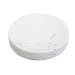 мыльница тм vetta мрамор, смола (полирезин), бело-серый, 11x11x2,1см от магазина Барс