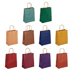 ladecor пакет подарочный, бумажный, 21x27x11 см, цветной крафт, 10 цветов