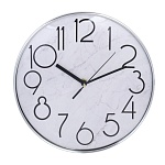 ladecor chrono часы настенные, круглые, 30,2x30,2x4,8 см, пластик
