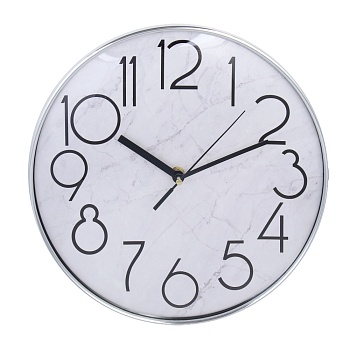 ladecor chrono часы настенные, круглые, 30,2x30,2x4,8 см, пластик