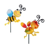 фигурка на стержне "пчела" тм inbloom, 13х10х60см, пластик, металл от магазина Барс