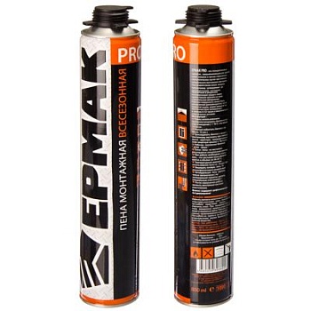 пена монтажная pro 750мл всесезонная 640гр ермак 
