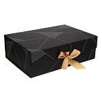 всёгазин коробка подарочная складная с лентой, 28x20x9 см