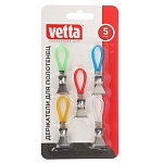 держатели для полотенец тм vetta, сталь q195, пвх, нейлон, 5шт от магазина Барс