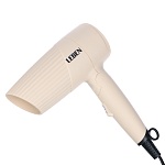 leben фен складной, 1200 вт, 2 скорости, корпус софт тач, бежевый интернет-магазин «Барс»