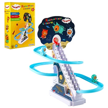 игроленд набор игровой "космическая станция. три кота", свет, звук, abs, 25,5х18х6см