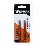 ермак биты для шуруповерта торсион ph2х70 мм, профи серия