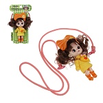держатель для телефона с куклой 13см на шнурке, пластик, текстиль, 10,5х8х13 см интернет-магазин «Барс»