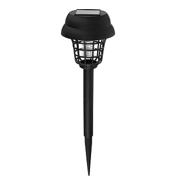 inbloom фонарь садовый антимоскитный на солнечной батарее, 9,1х35см, 2led белый, пластик от магазина Барс
