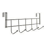 вешалка накидная на дверь, 5 крючков, тм vetta, 24,5х2,5х9,5 см, металл от магазина Барс