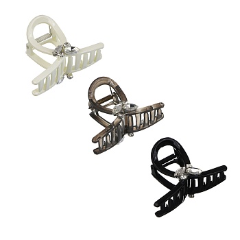 краб для волос, тм юниlook, 8см, пластик, 3 дизайна, #3