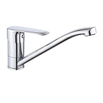 rain смеситель для кухни гранат, низкий излив, картридж 35мм, латунь, хром