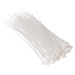 хомут нейлоновый для стяжки 2,5х150мм,белый 100шт/уп ермак