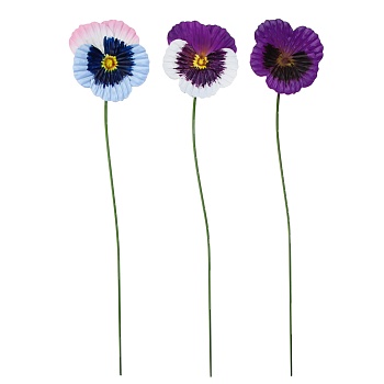 inbloom фигурка на стержне анютины глазки 9х60см, металл от магазина Барс
