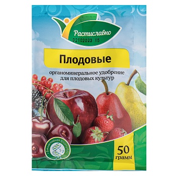 удобрение для плодово-ягодных культур 50г растиславно от магазина Барс