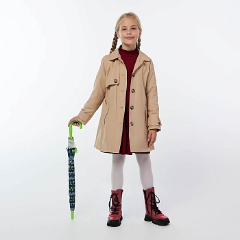 зонт-трость, детский, poe, пластик, сплав, 50см, 8 спиц, космос зеленый, мп-3