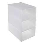 контейнеры для обуви тм vetta, пластик, размер одного контейнера 33x23x14см, 3шт от магазина Барс