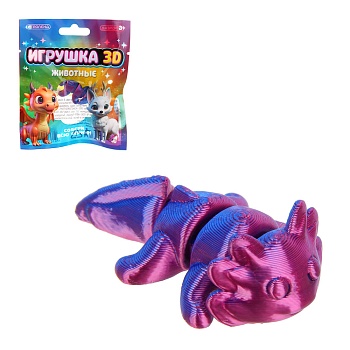 игроленд игрушка 3d «животные», пластик, 3-4см, микс