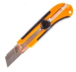 нож с сегм.лезвием 25мм направляющая металл винтовой фиксатор