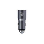 всёгазин устройство зарядное автомобильное, 2xusb, 3а, qc 3.0, 12/24в, металл