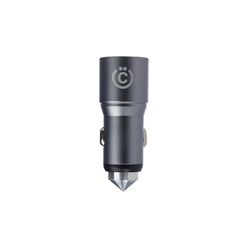 всёгазин устройство зарядное автомобильное, 2xusb, 3а, qc 3.0, 12/24в, металл