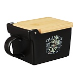 millimi олива банка для соли, 15,5х9х7,5см, керамика, бамбук интернет-магазин «Барс»