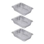 набор форм для запекания тм vetta, алюминиевая фольга, 22х15,5х4,5см, дно 18x11,5см, 1050мл, l от магазина Барс