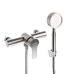 союзкран смеситель для душа с душ. набором, керам. картридж 35мм, нерж. сталь, ss04-n118