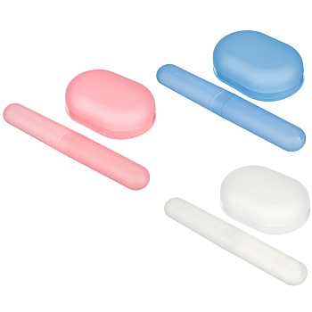 набор дорожный тм vetta (мыльница, футляр для зубной щетки), пластик, 3 цвета от магазина Барс