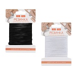 резинка шляпная для рукоделия, резина, полиэстер,  длина 3м, ширина 3мм, 2 цвета