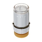 аэратор-насадка для смесителя, led, 3 цвета, пластик, хром