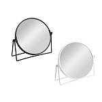 зеркало круглое поворотное с увеличением х2 тм юl ориан d17см, металл, стекло, 2 цвета