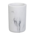 стакан для ванной комнаты тм vetta мрамор, смола (полирезин), бело-серый, 7,5x7,5x10см от магазина Барс