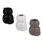 ваза тм ladecor "котик", 11,5 см, керамика, 3 цвета интернет-магазин «Барс»