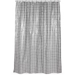 шторка для ванной тм vetta квадро, пева 60г/м2, 180x200см, серый цвет от магазина Барс