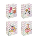 пакет подарочный тм fntastic 18x23x10см, бумага, 4 дизайна, арт.5