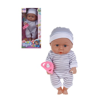 игроленд пупс 20 см, pvc, pp, полиэстер, 11,8х8,6х24,3 см