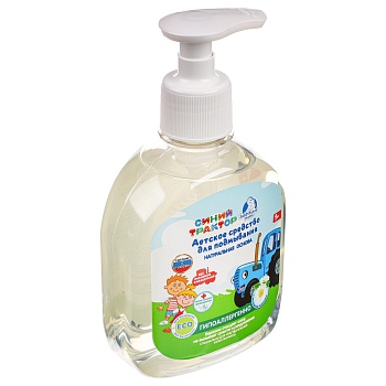 синий трактор детское средство для подмывания 300мл с экстром ромашки, заботливая мама, 63569-str