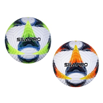 silapro мяч футбольный 22см, 5 р-р, 2сл, pu 3.5мм, 400г (+-10%)